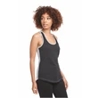 Women's Lightweight Cotton/Poly Color Block Racerback Tank
