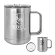 Polar Camel 15 oz. Stainless Handle Mug