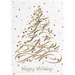 Classic Modern Tree Holiday Greeting Card