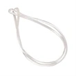 9 inch Clear Plastic Bag Tag Loops