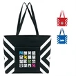 Geometric Print Accent Tote