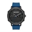 Sketchers Men's Lawndale Ana/Digi Blue Silicone Strap Watch