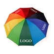 Promotional LOGO Print Rainbow Umbrella