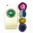 Natural Agate Slice Mobile Phone Holder