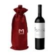 Burlap Wine Bag with Drawstring