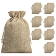 Burlap Drawstring Bag