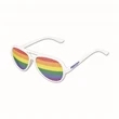 Rainbow Pinhole Glasses with Custom Pad Print on Both Stems