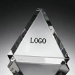 Optical Crystal Triangle Paperweight Award