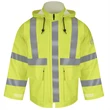 Bulwark Men's Hi-Visibility Flame-Resistant Rain Jacket