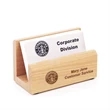 Laser Engraved Wooden Business Card Holder
