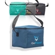 6 Pack Insulated Heathered Lunch Bag