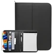 Black Zipper Portfolio 13.25" x 10"