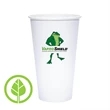 20 oz. Eco-Friendly PLA Single Wall White Paper Hot Cup