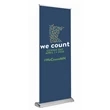 Deluxe Retractable Floor Banner 33"W x 81"H