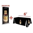 Premium Banner & 6' Table Throw Set
