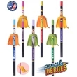 Pencil Heroes with Eraser Capes