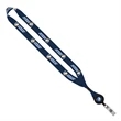 3/4" Recycled PET Sublimated Lanyard w/Metal Crimp and Reel