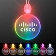 Light-up Acrylic Circle LED Necklace