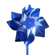 Silver Blue Mylar Pinwheel
