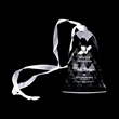 Bell Shaped Crystal Christmas Holiday Ornaments w Gift Box