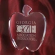 Crystal Apple Paperweight