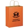 Halloween Matte Shopper/Orange Pumpkins - Flexo Ink