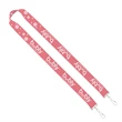 Import Rush 1" Dye-Sublimated Sewn 2-Ended Lanyard