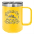 Polar Camel 15 oz Stainless Steel Coffee Mug-Lasered in USA