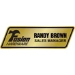 Texture Tone™ Slanted Metal Name Badges