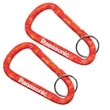 Red Camouflage Carabiner with Key Ring