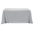 Flat Poly/Cotton 4-sided Table Cover - fits 6' standard t...