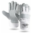 Winter Lined Waterproof Leather Palm Gloves