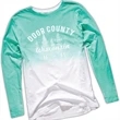 Dyed and Slub Unisex Dip Dye Long Sleeve Tee Shirt