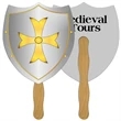 Shield 2 Hand Fan Full Color (2 Sides)