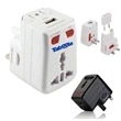 Universal Travel Adapter With Surge Protector And USB Port
