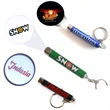 Promotional LED Logo Projector Flashlight Keychain - Aluminu