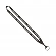 Black 1/2" Polyester Lanyard With Split-Ring & Bulldog Clip