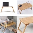Bamboo Portable Serving PC Desk Laptop Bed Food Tray