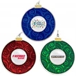 Holiday Ornament - Round Swirl Bulb