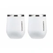 Corkcicle 12oz Stemless Wine Cup - Gloss White, 2 Pack