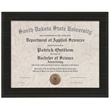 10-1/2x13 Matte Black Slide-In Frame - 8-1/2x11 Certificate