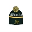 Custom Jacquard Knitted Beanie with Pom