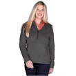 Women's Heathered Fleece Quarter Zip Hoodie