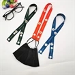 3/4" Full Color Face Mask Lanyard w/ Snap Button