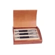 Executive 3 Pen Set - Chrome/Carbon Fiber Trim