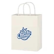 Kraft Paper White Shopping Bag