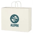 Kraft Paper White Shopping Bag