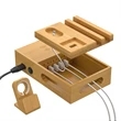 Bamboo Desk Charging Station