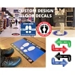 Custom Covid-19 Removable Floor Decals Stickers