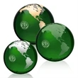 Globe Paperweight - Green
